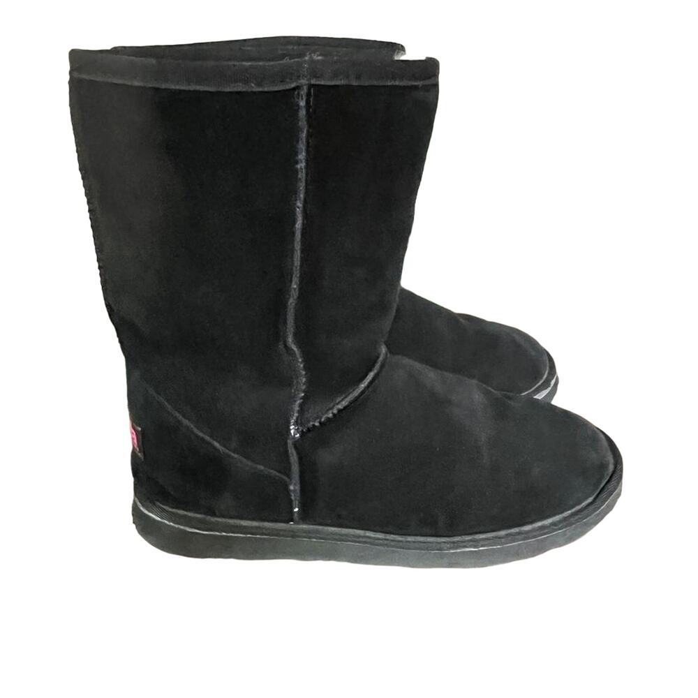 New Ukala black suede boots size 10